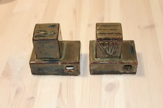 חנוכיות מקרמיקה בעבודת יד | Handmade ceramic Chanukah menorahs (chanukiot)
